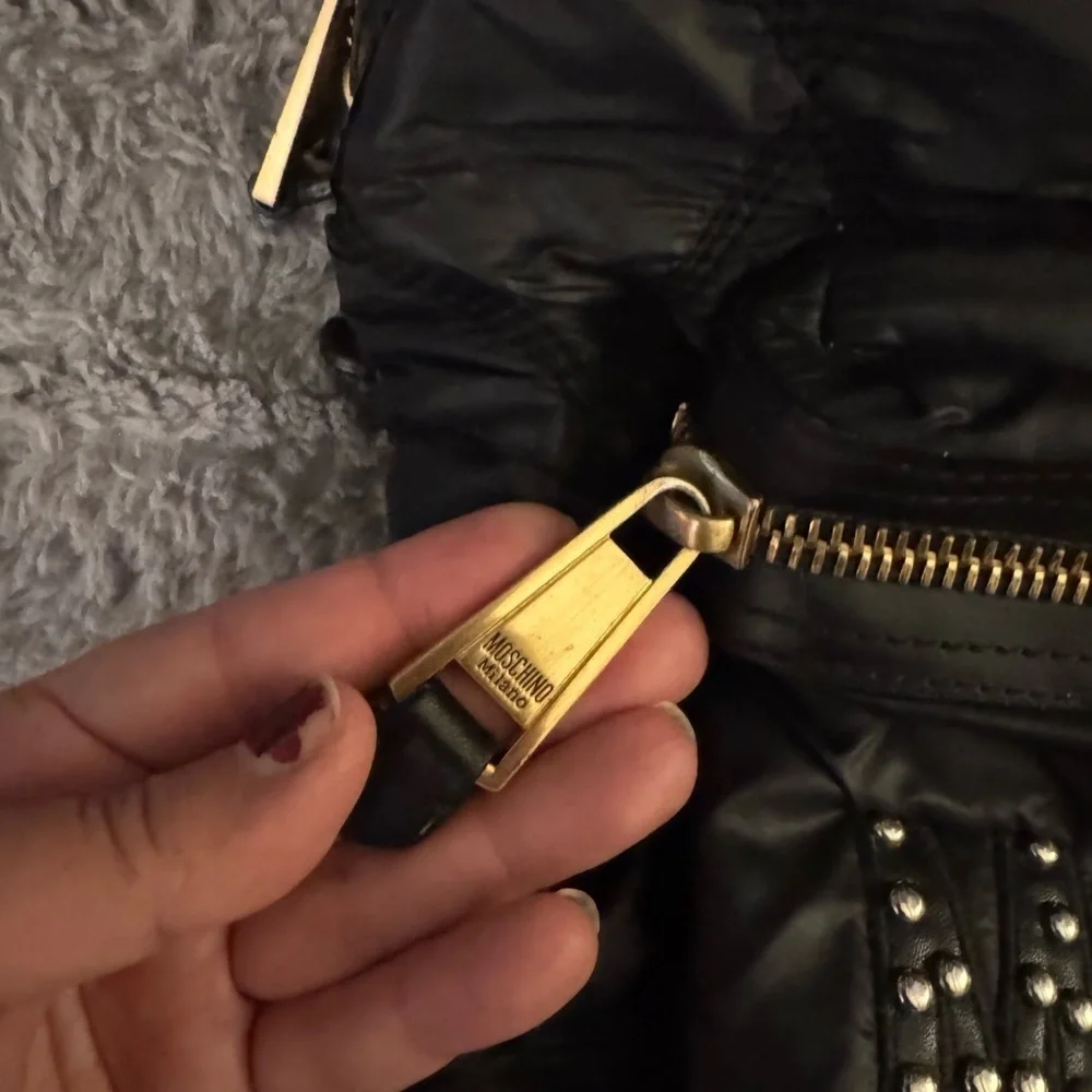 MOSCHINO Couture Black Quilted Nylon Backpack